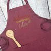 {{product_title}} – {{color}} embroidered kitchen apron