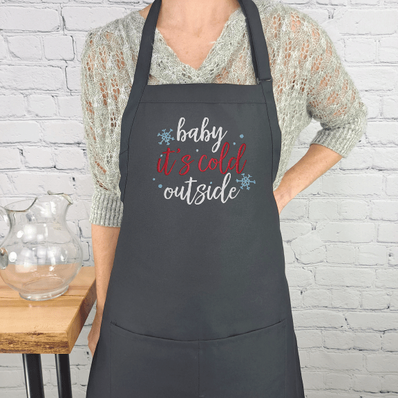 {{product_title}} – {{color}} embroidered kitchen apron