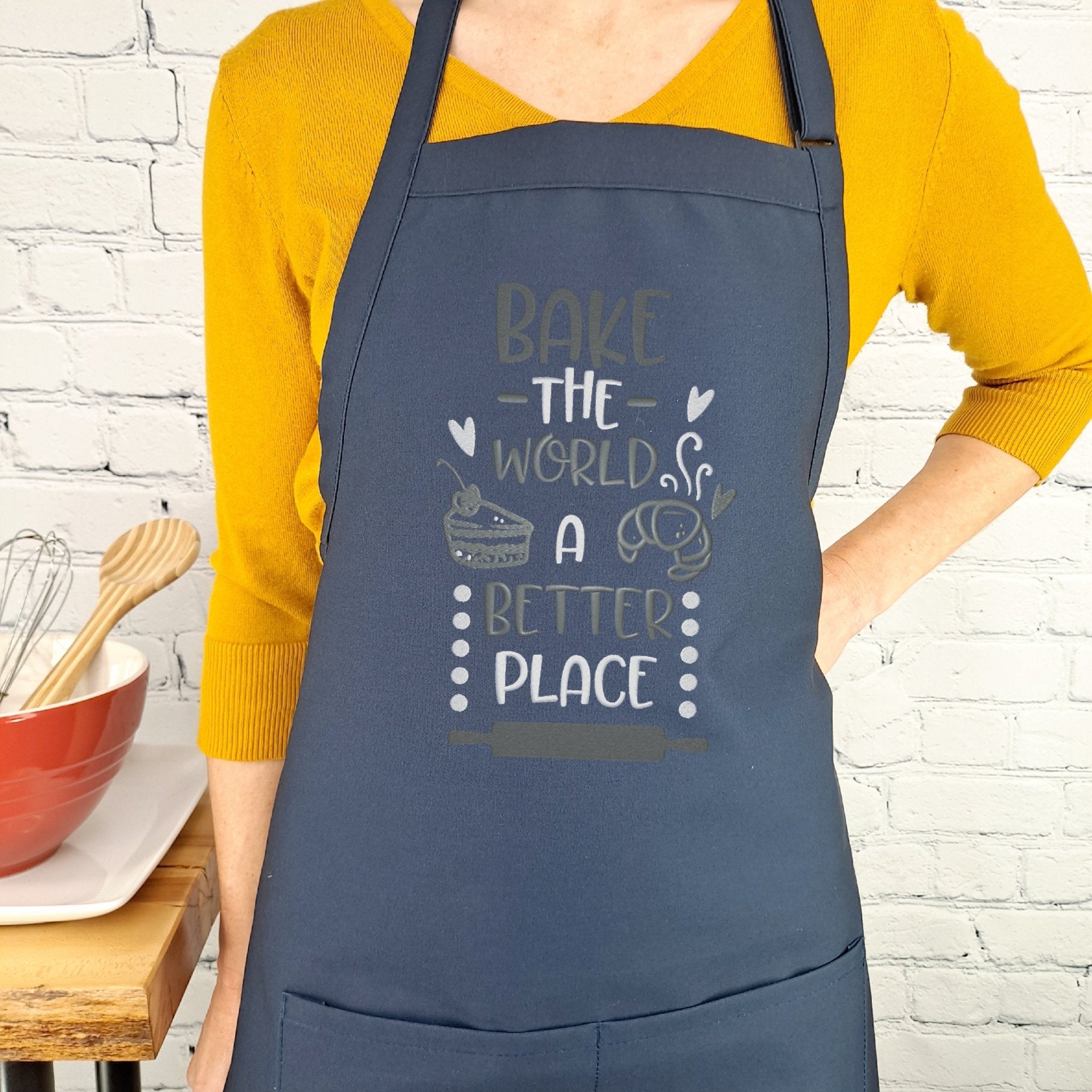 {{product_title}} – {{color}} embroidered kitchen apron