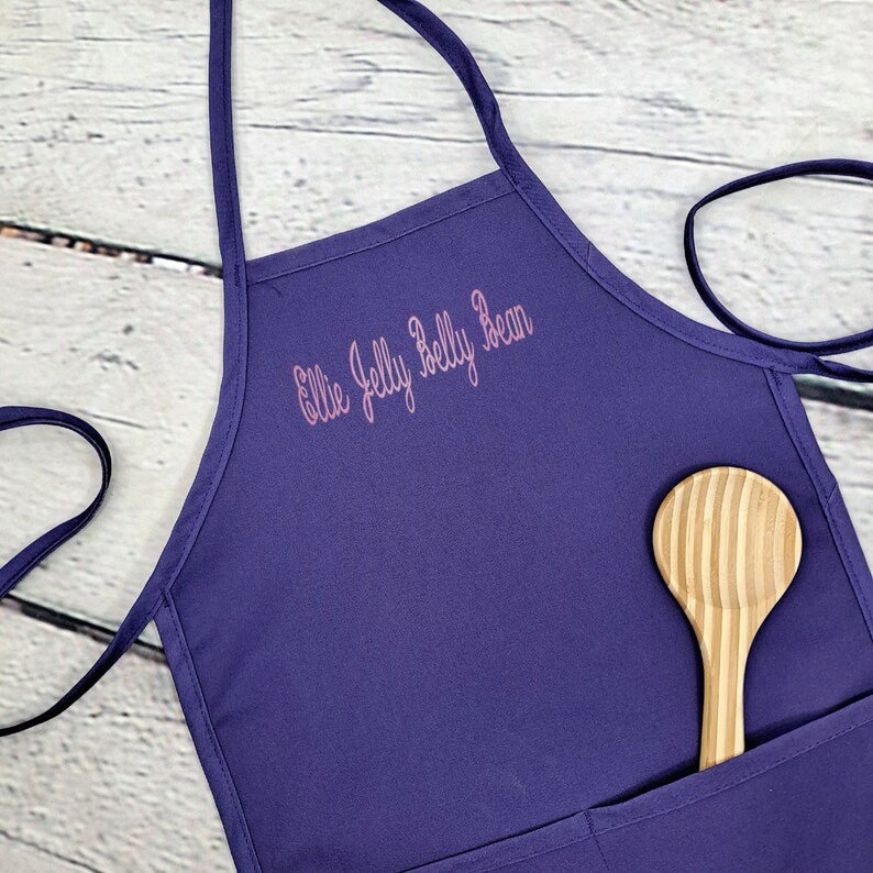 {{product_title}} – {{color}} embroidered kitchen apron
