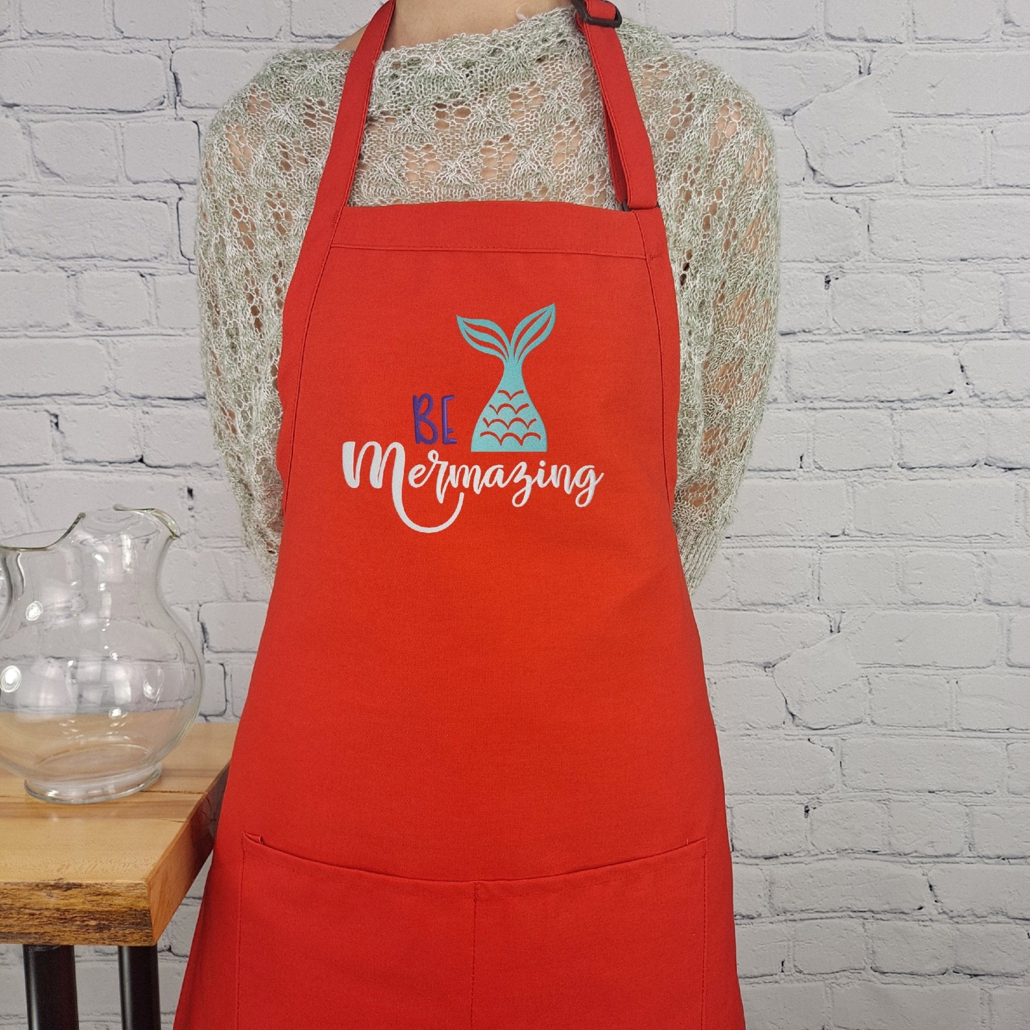 {{product_title}} – {{color}} embroidered kitchen apron