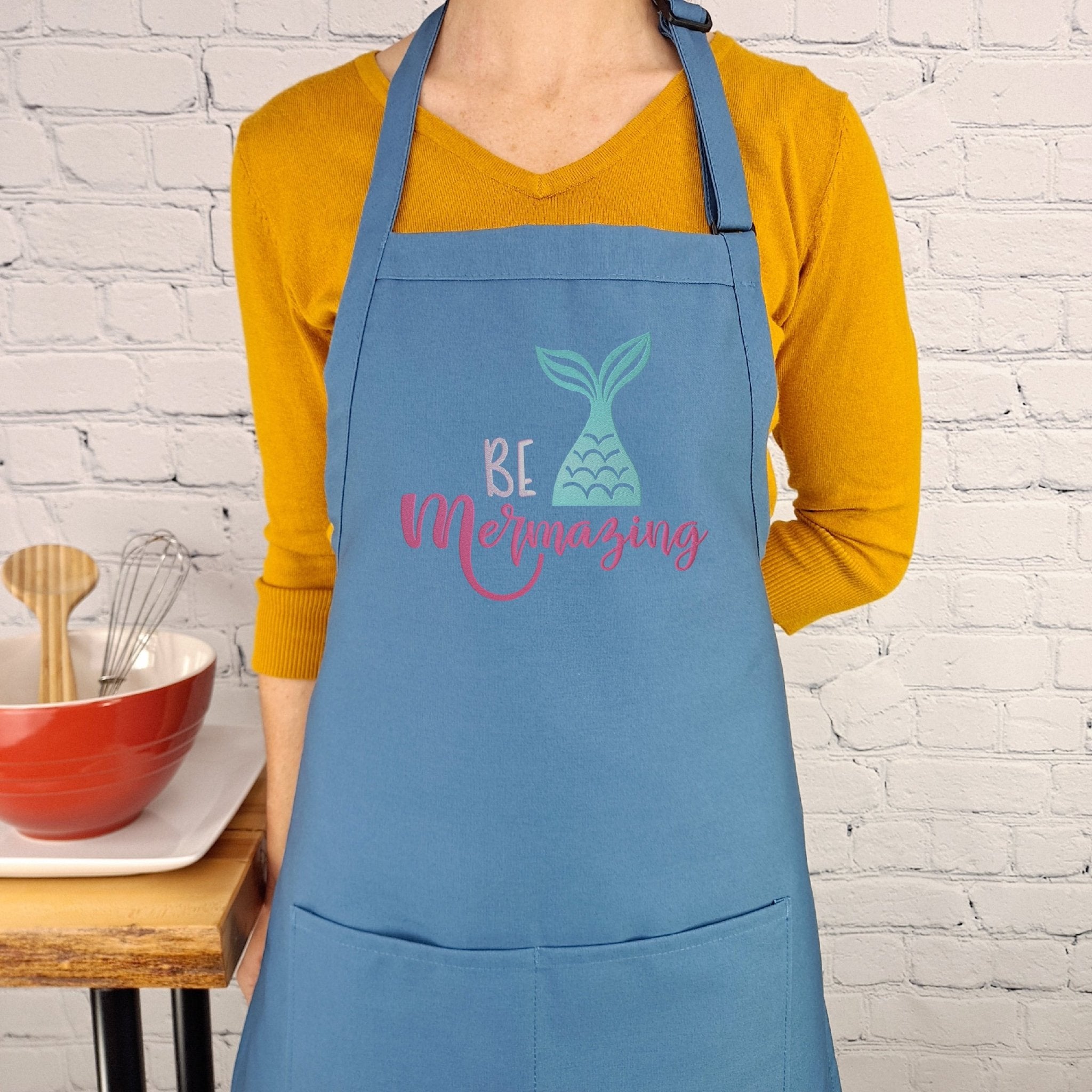{{product_title}} – {{color}} embroidered kitchen apron
