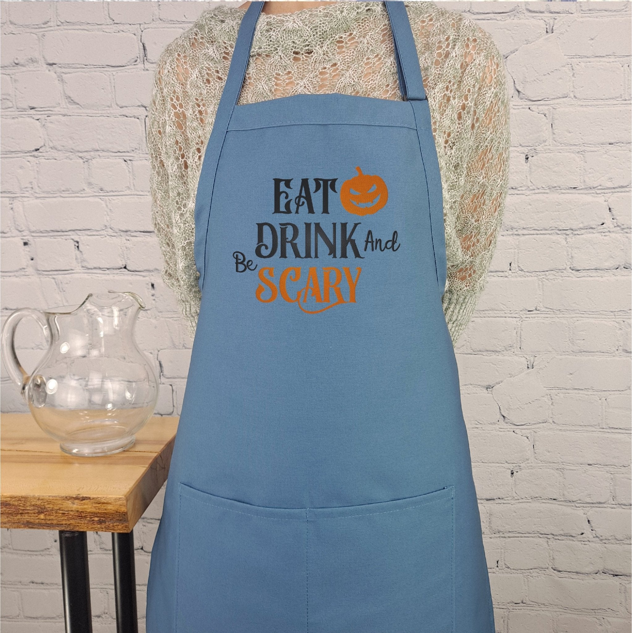 {{product_title}} – {{color}} embroidered kitchen apron