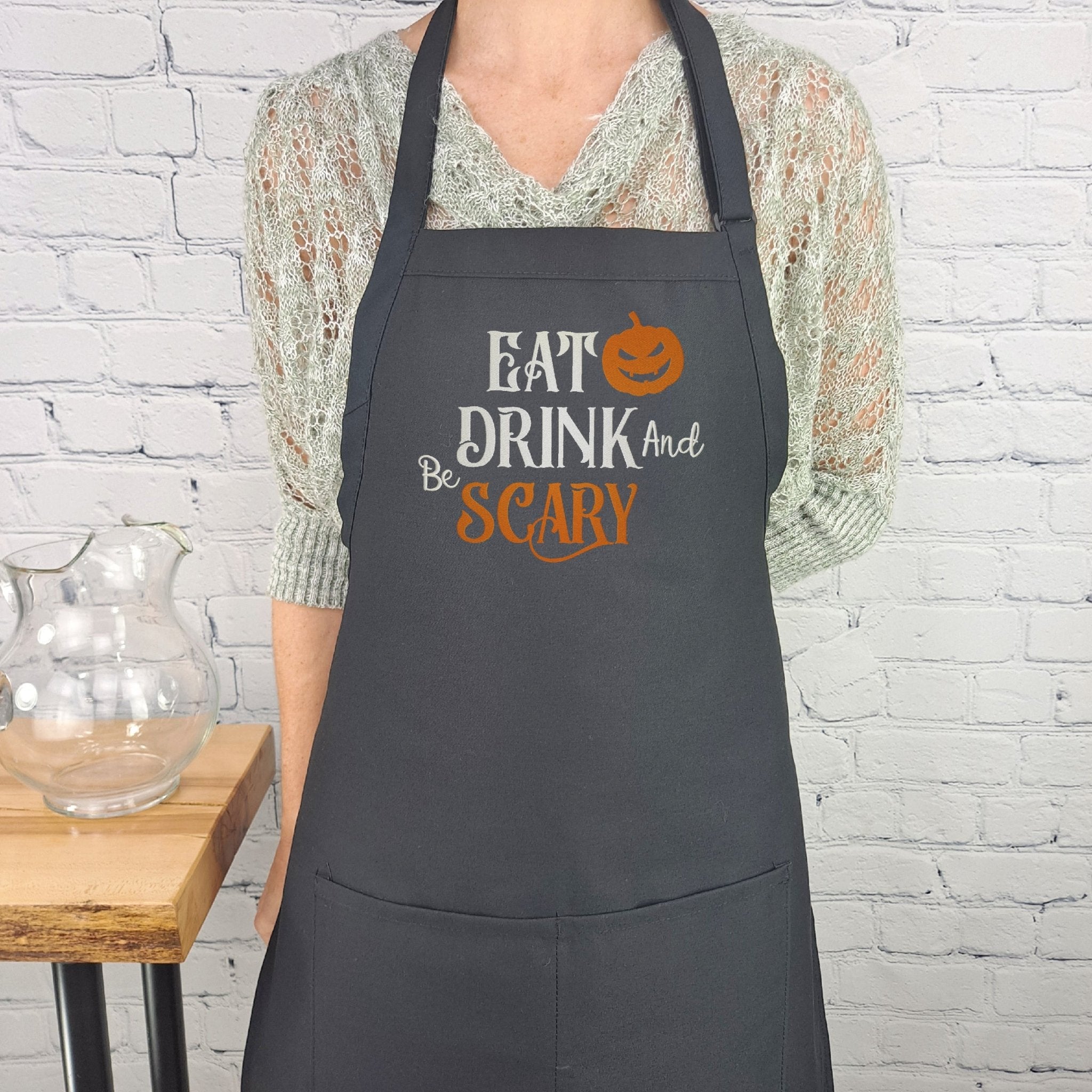 {{product_title}} – {{color}} embroidered kitchen apron