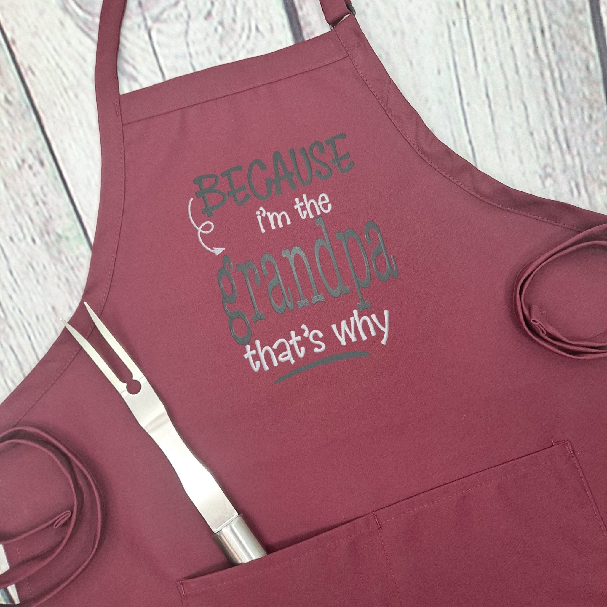 {{product_title}} – {{color}} embroidered kitchen apron