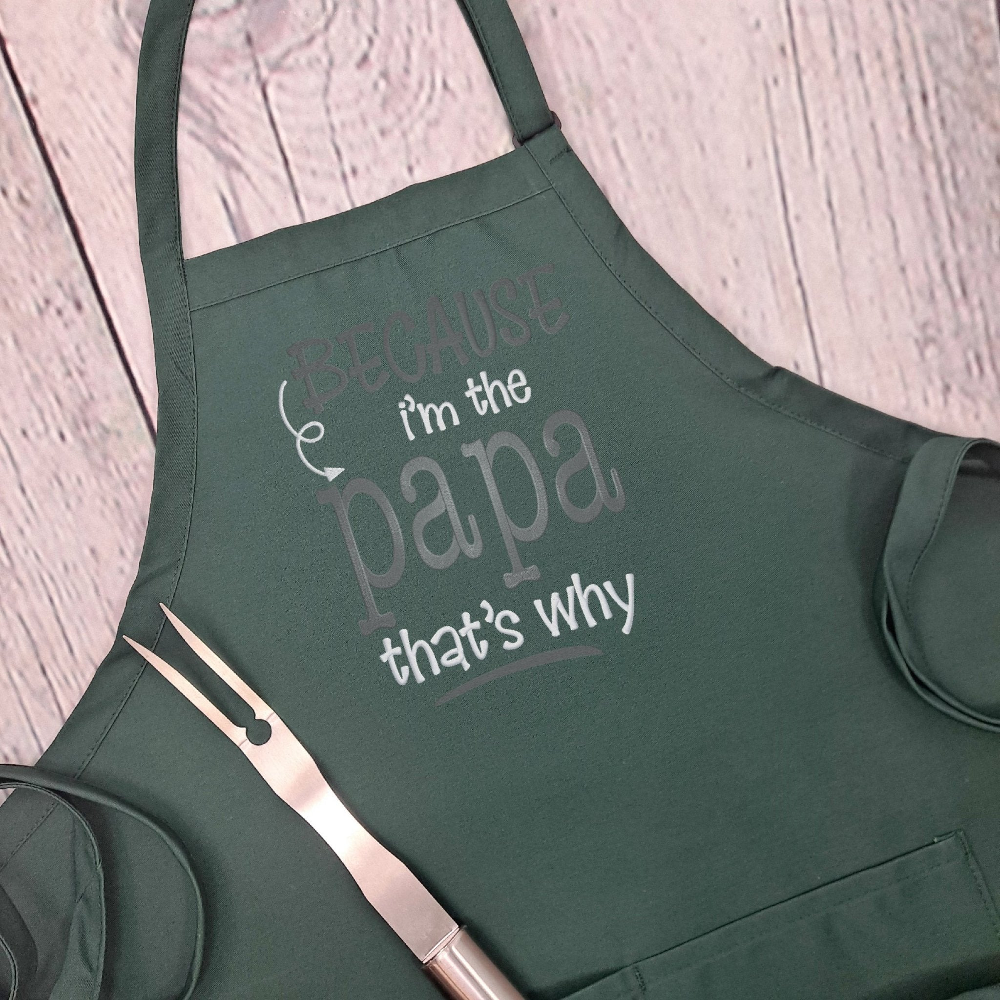 {{product_title}} – {{color}} embroidered kitchen apron