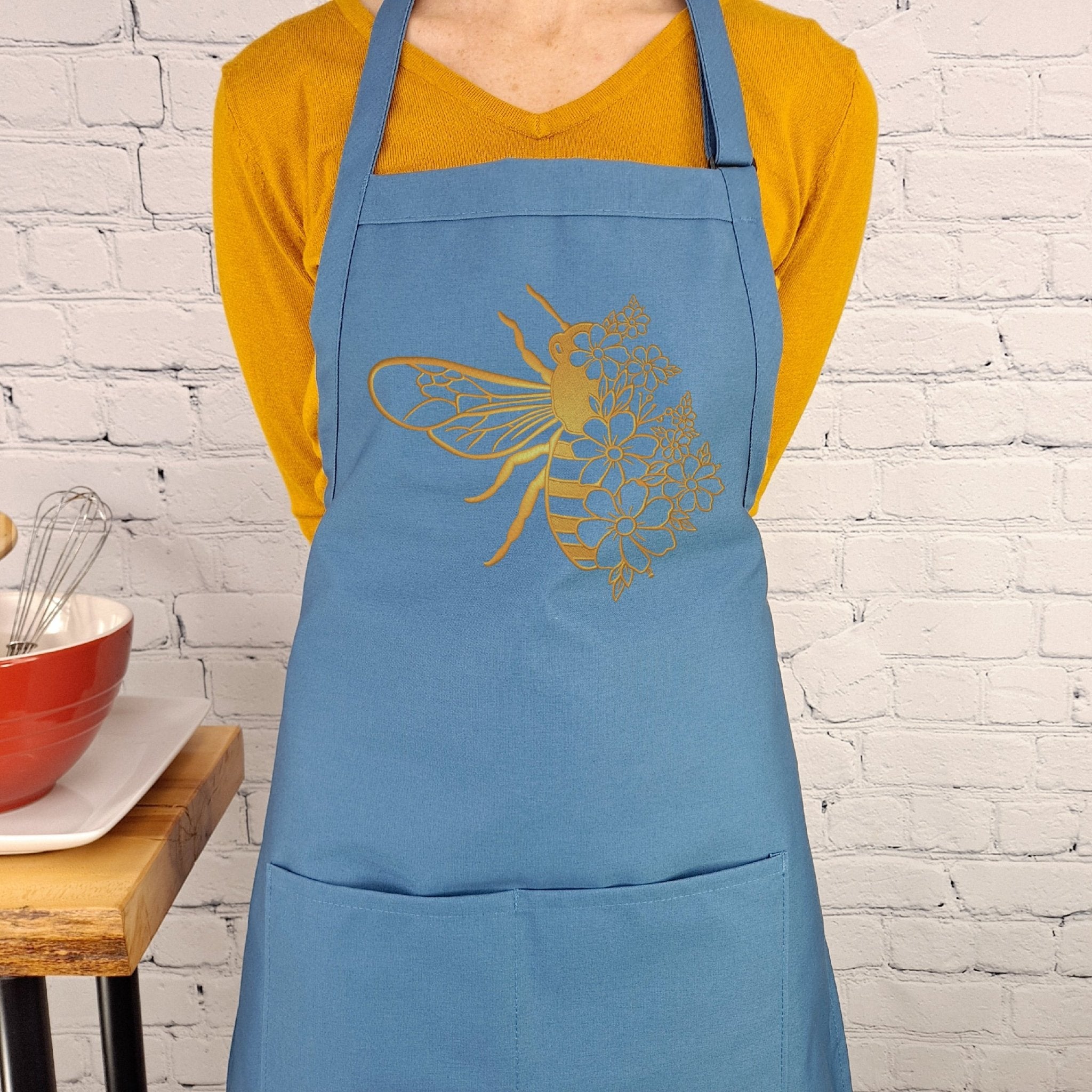 {{product_title}} – {{color}} embroidered kitchen apron