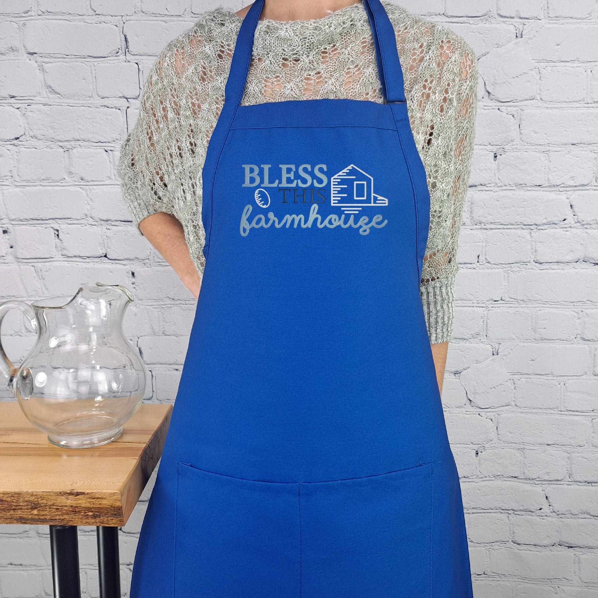 {{product_title}} – {{color}} embroidered kitchen apron