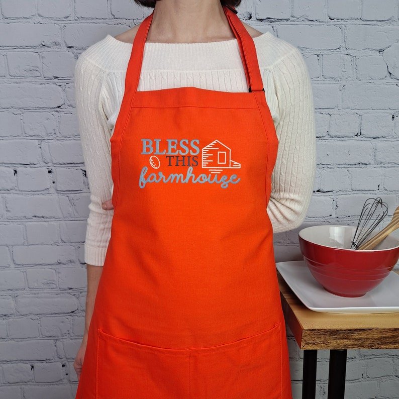 {{product_title}} – {{color}} embroidered kitchen apron
