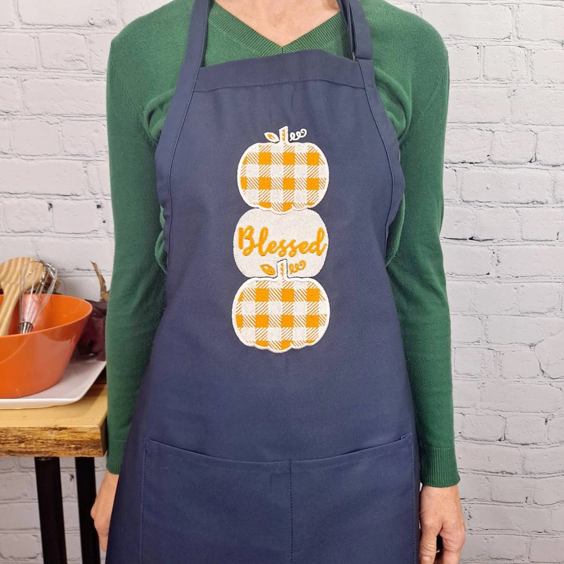 {{product_title}} – {{color}} embroidered kitchen apron