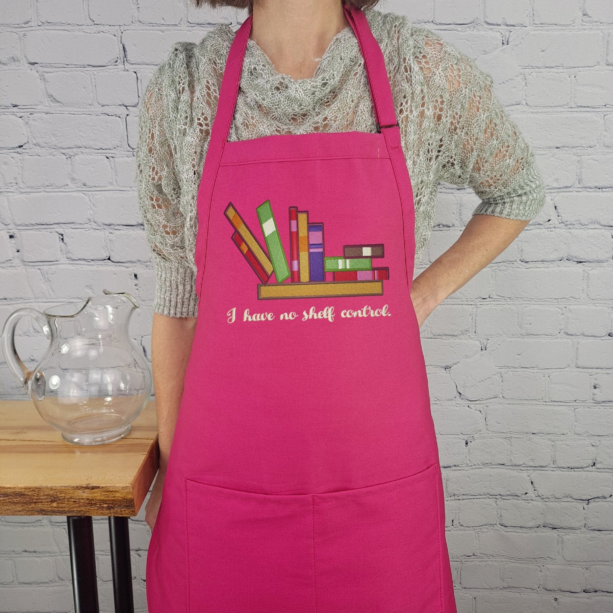 {{product_title}} – {{color}} embroidered kitchen apron