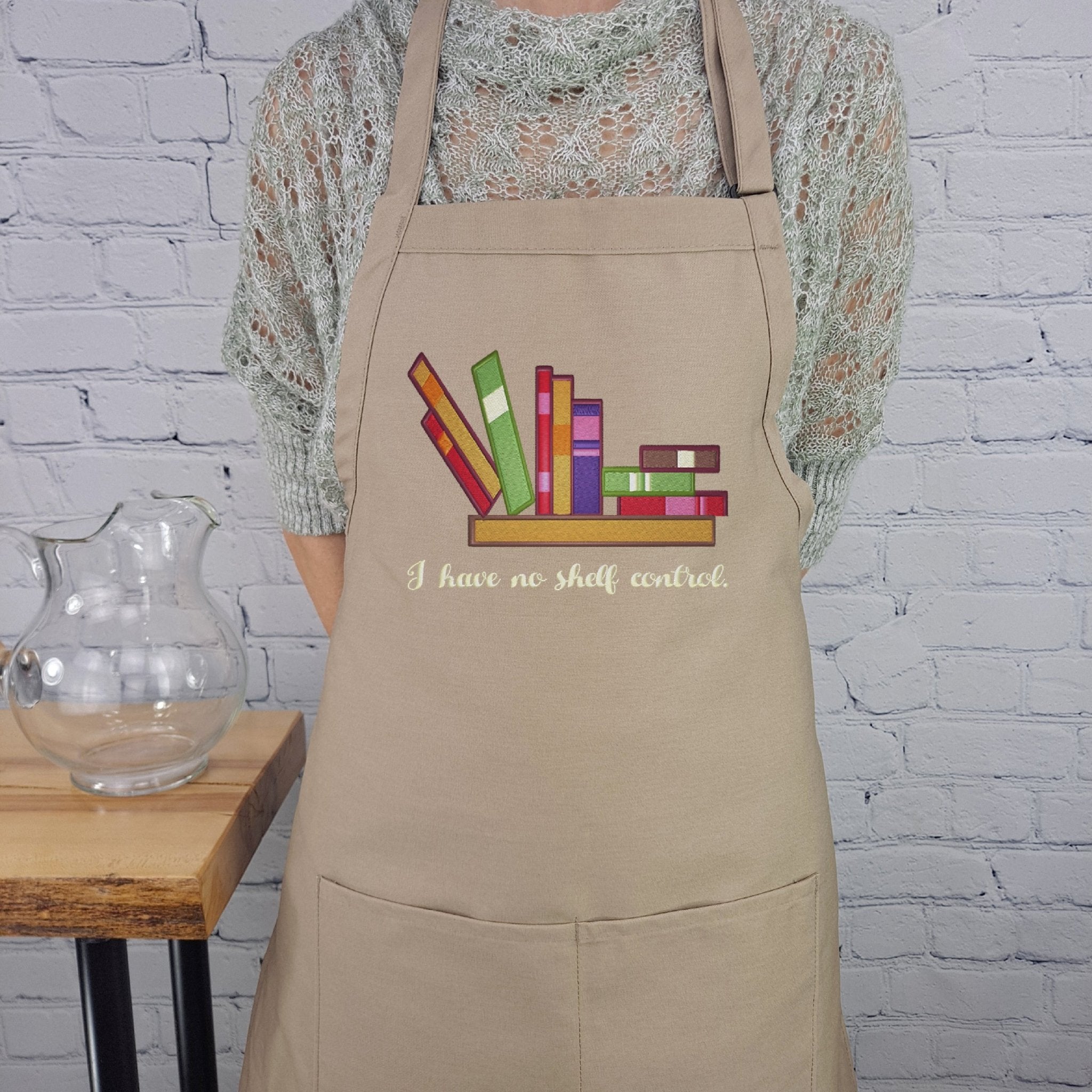 {{product_title}} – {{color}} embroidered kitchen apron