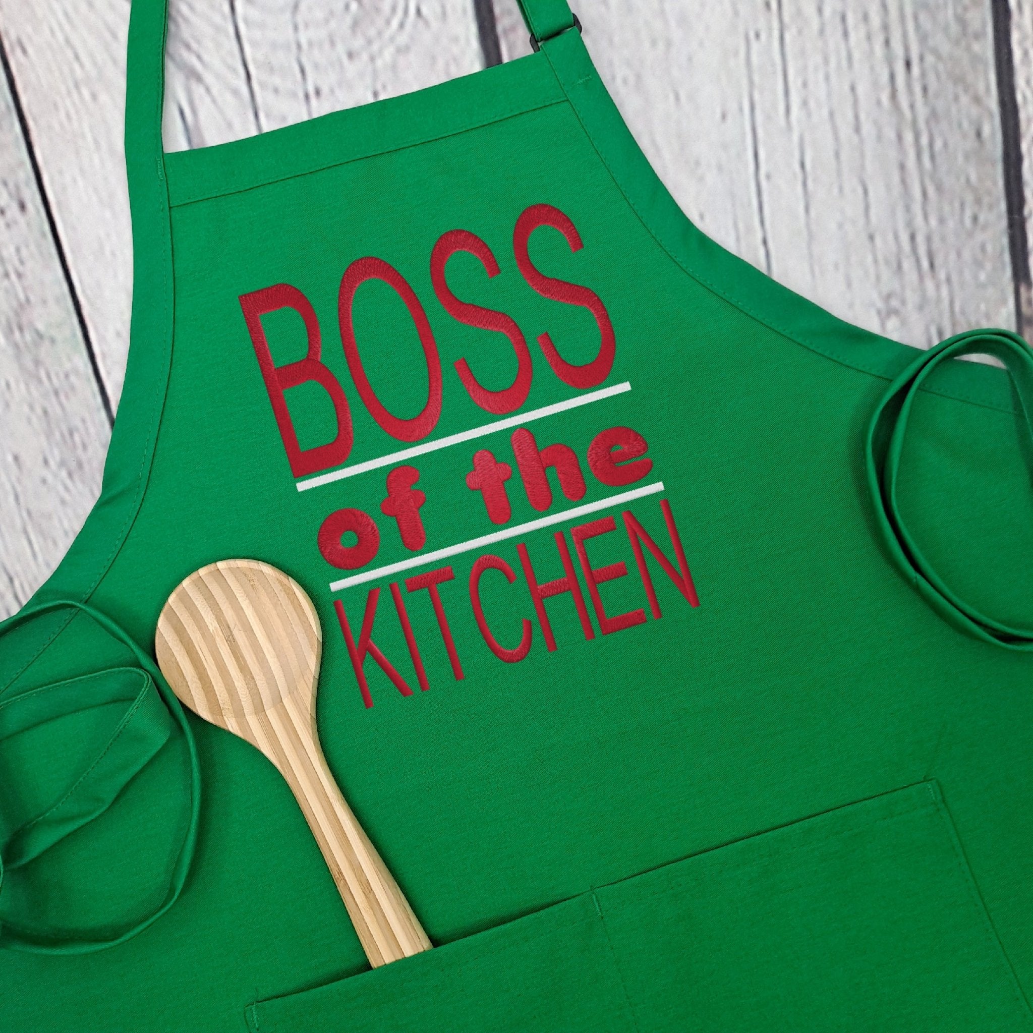 {{product_title}} – {{color}} embroidered kitchen apron