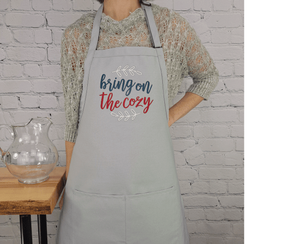 {{product_title}} – {{color}} embroidered kitchen apron