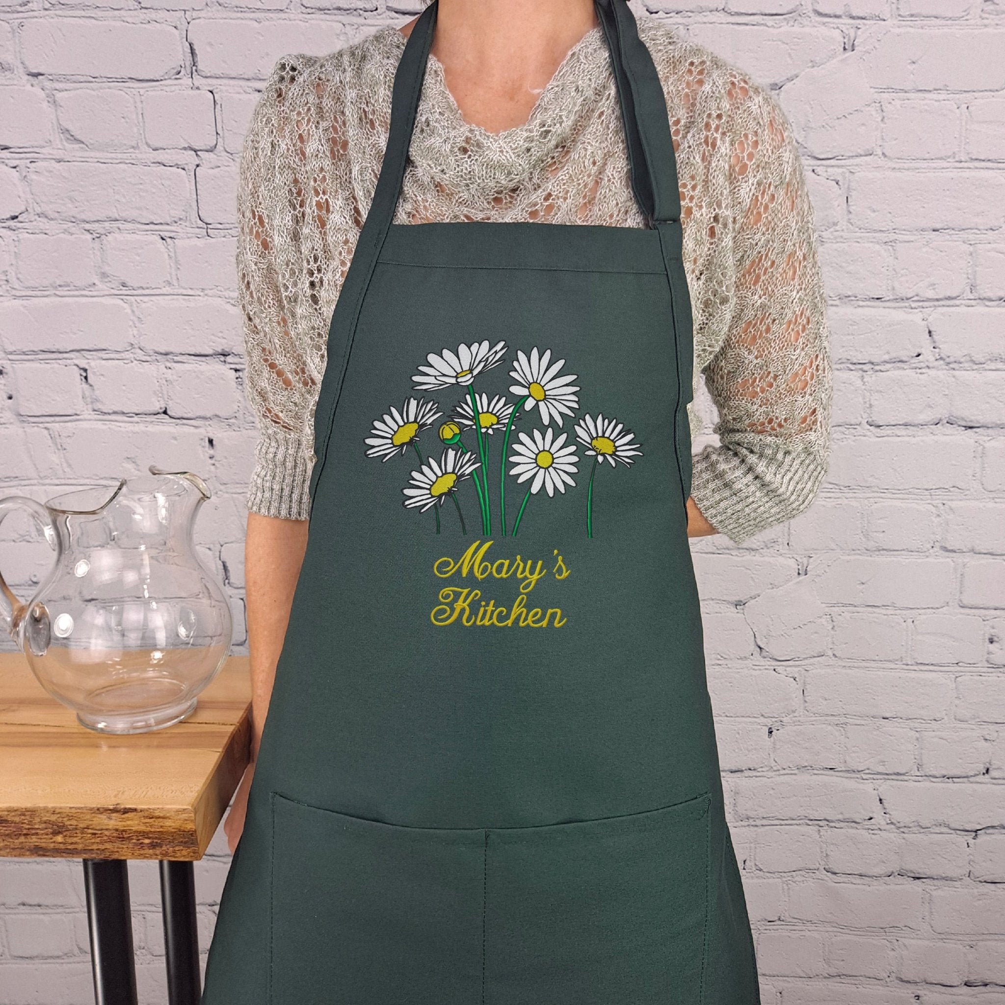 {{product_title}} – {{color}} embroidered kitchen apron
