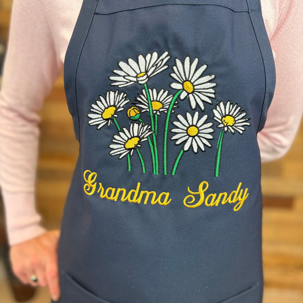 {{product_title}} – {{color}} embroidered kitchen apron