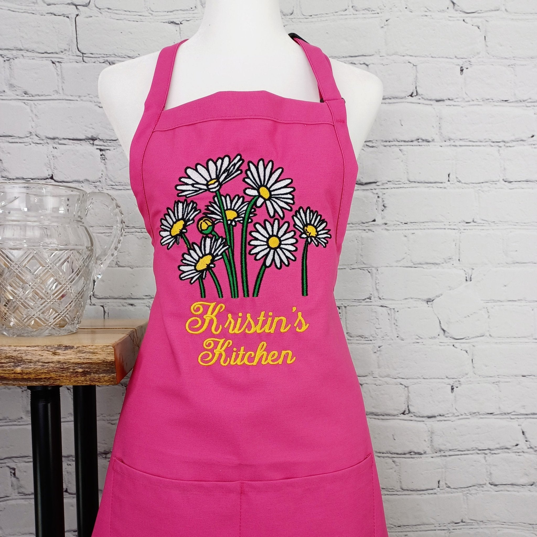 {{product_title}} – {{color}} embroidered kitchen apron