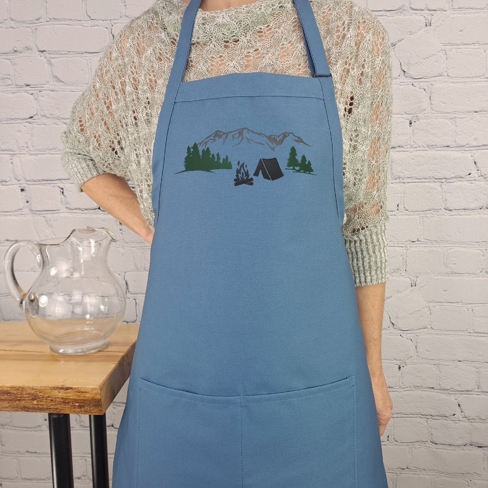 {{product_title}} – {{color}} embroidered kitchen apron