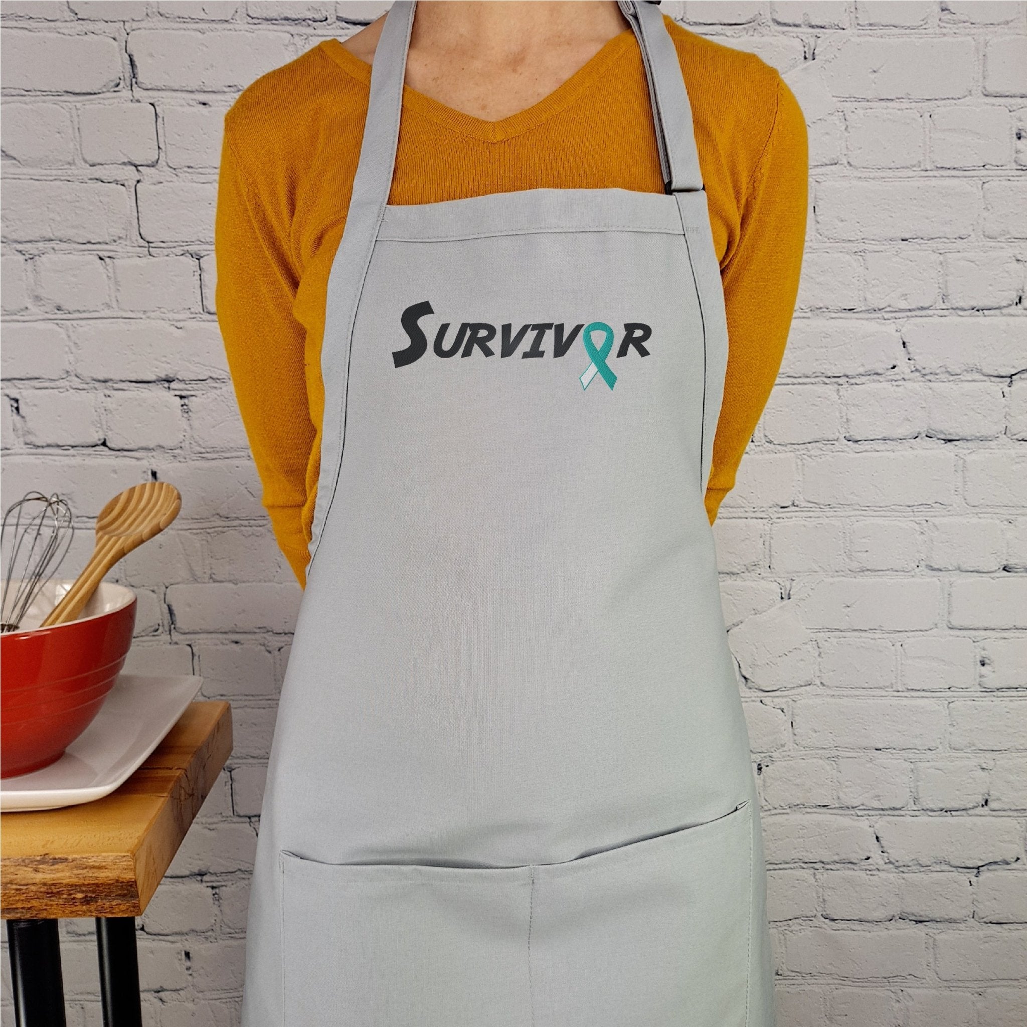 {{product_title}} – {{color}} embroidered kitchen apron