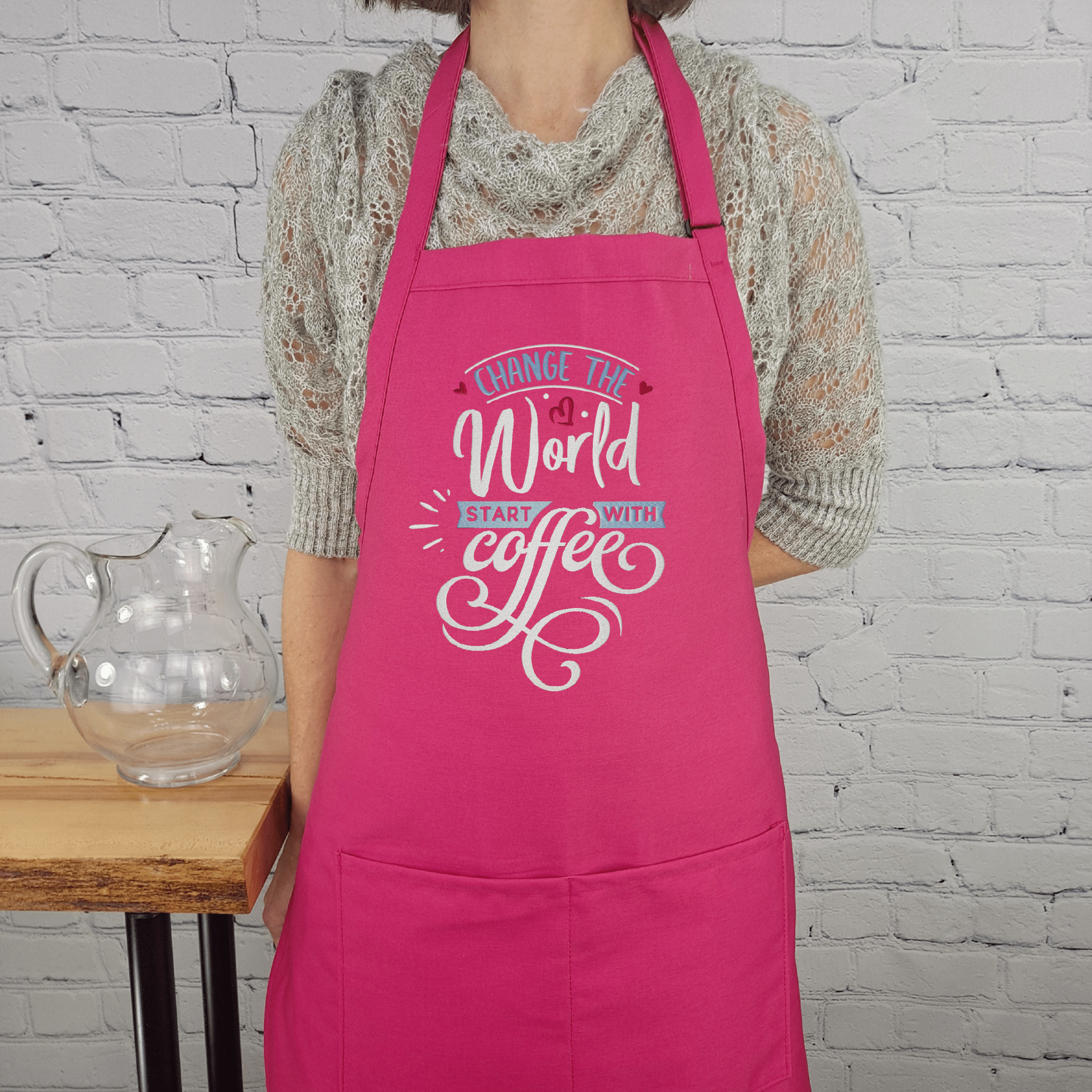 {{product_title}} – {{color}} embroidered kitchen apron