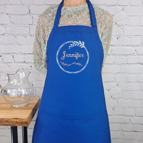 {{product_title}} – {{color}} embroidered kitchen apron