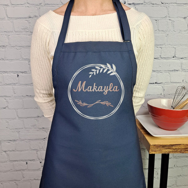 {{product_title}} – {{color}} embroidered kitchen apron