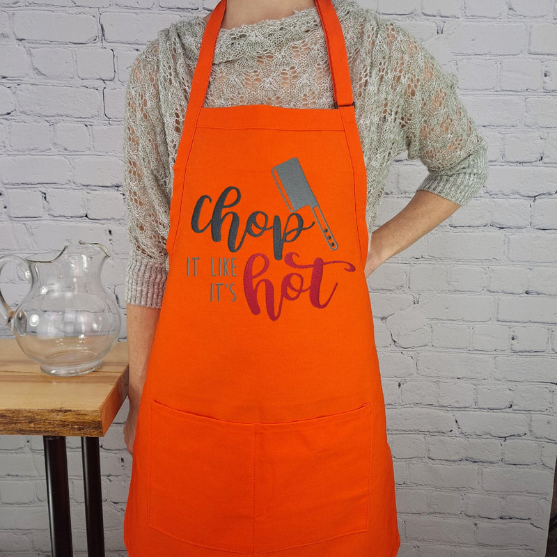 {{product_title}} – {{color}} embroidered kitchen apron