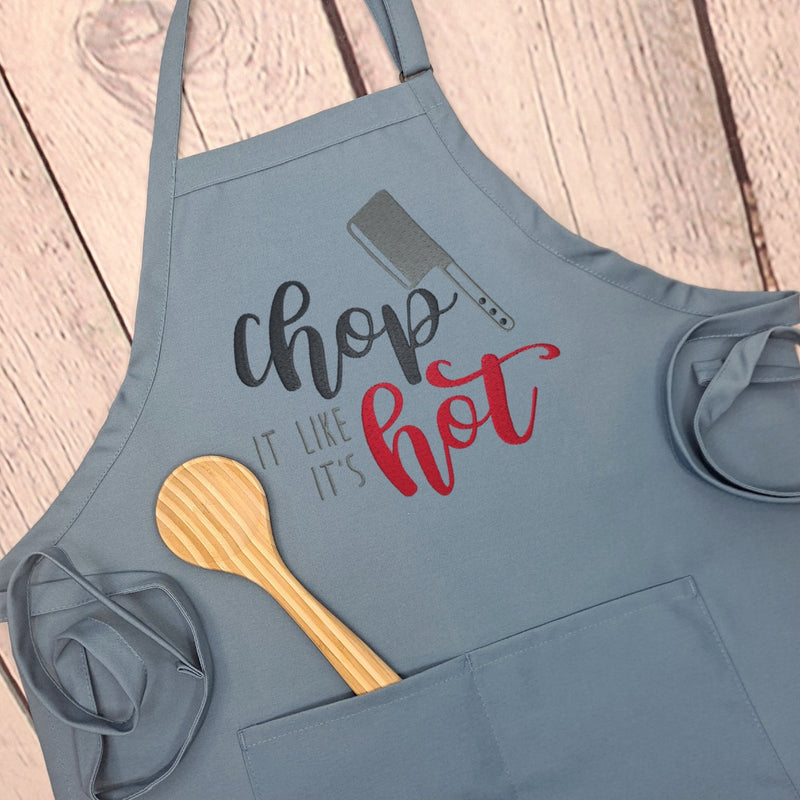 {{product_title}} – {{color}} embroidered kitchen apron