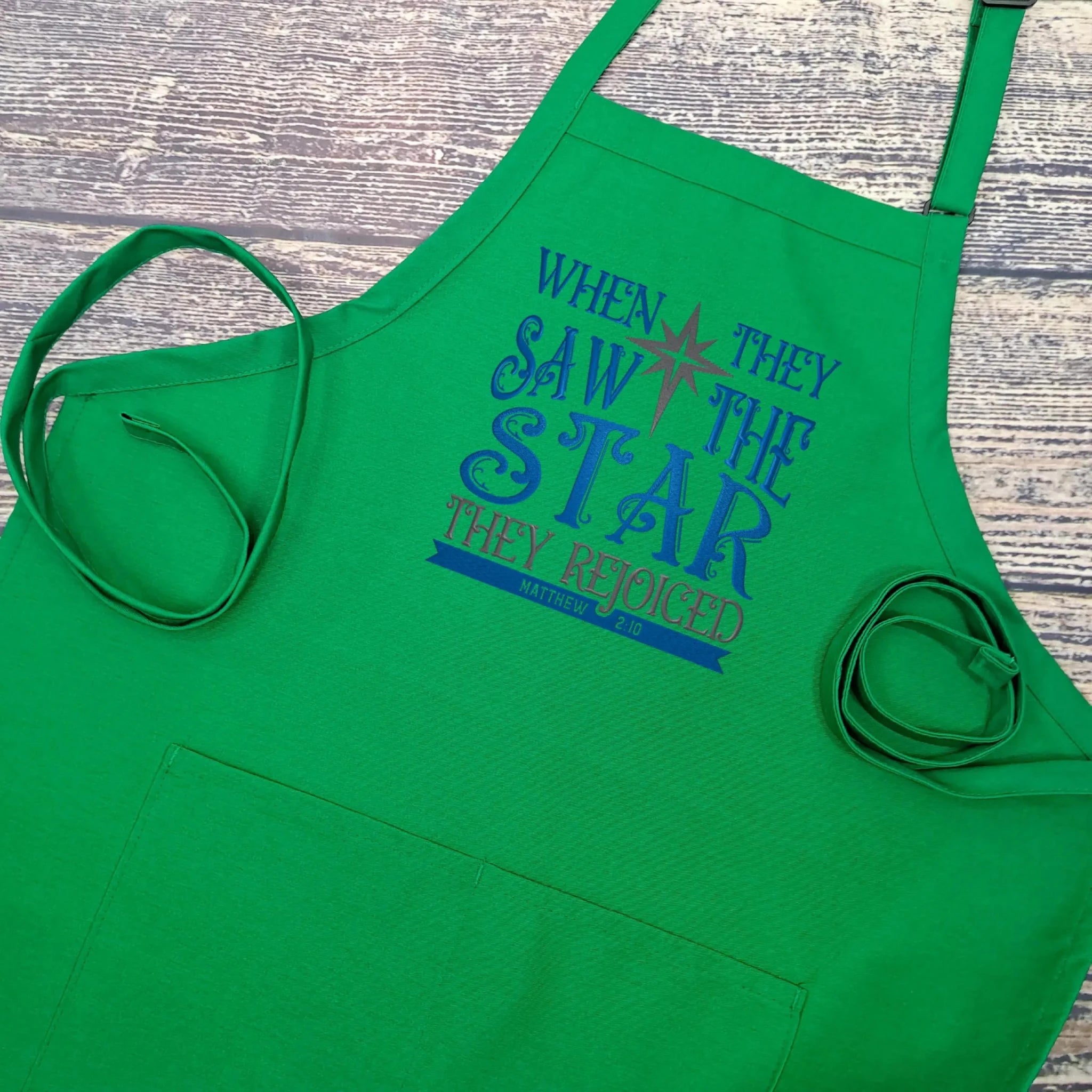 {{product_title}} – {{color}} embroidered kitchen apron
