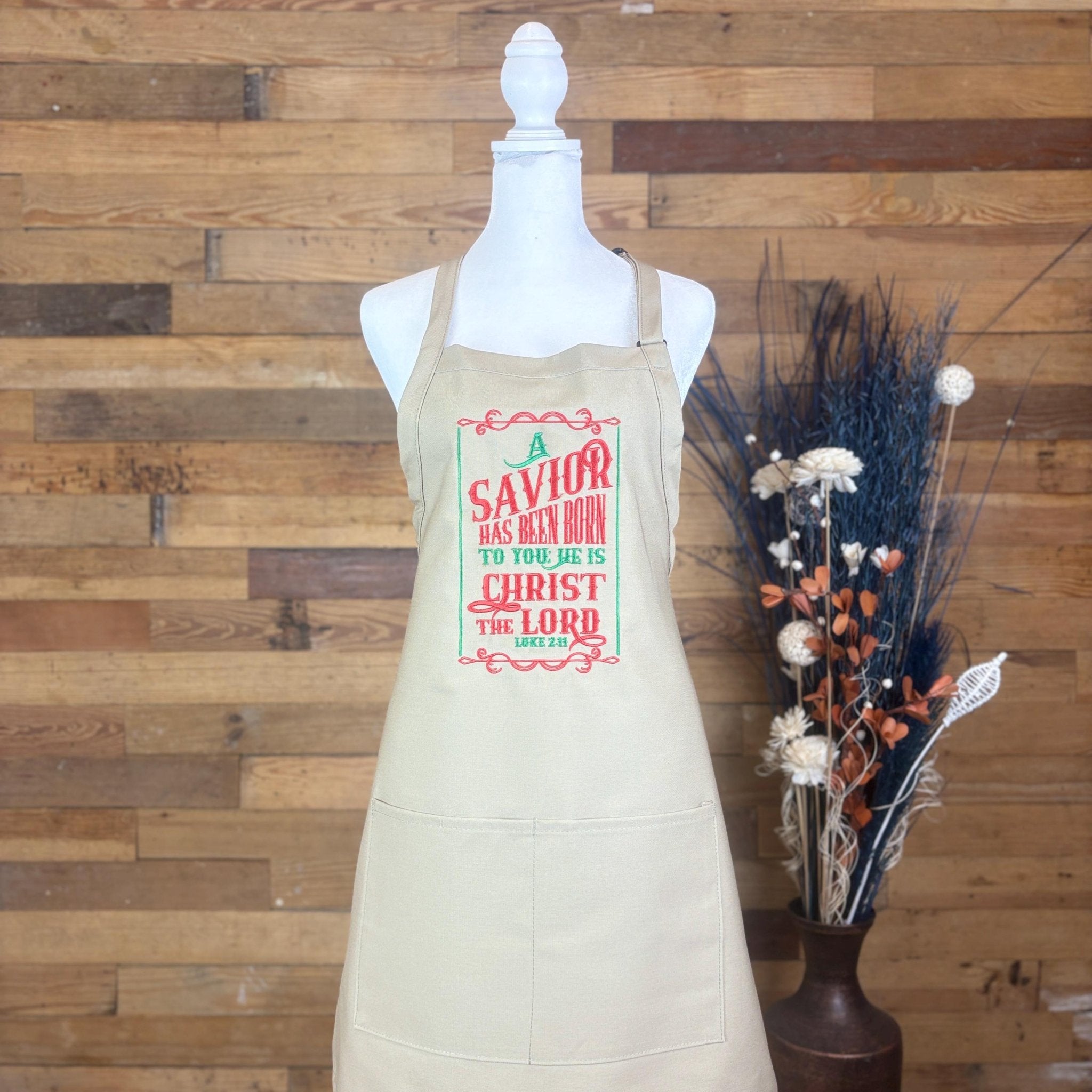 {{product_title}} – {{color}} embroidered kitchen apron