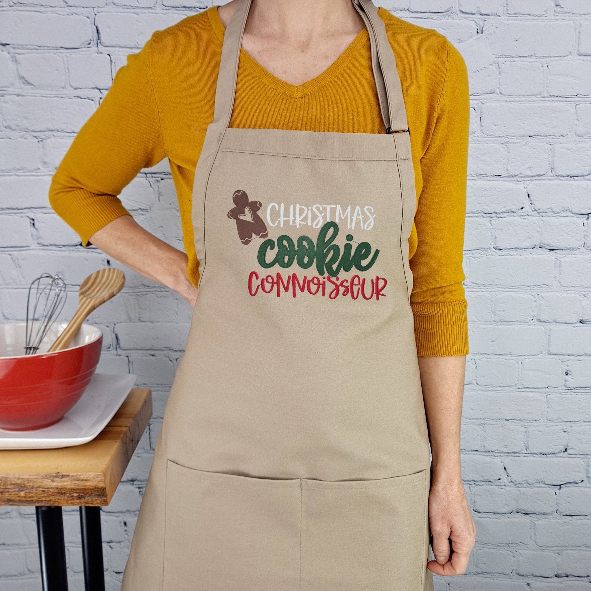{{product_title}} – {{color}} embroidered kitchen apron
