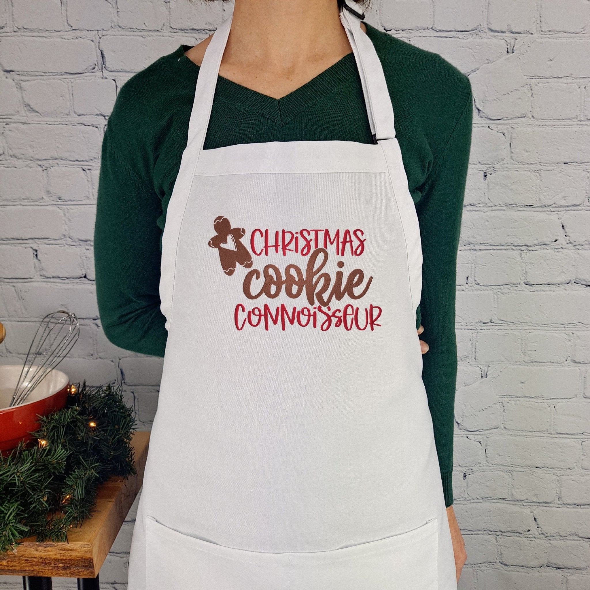{{product_title}} – {{color}} embroidered kitchen apron