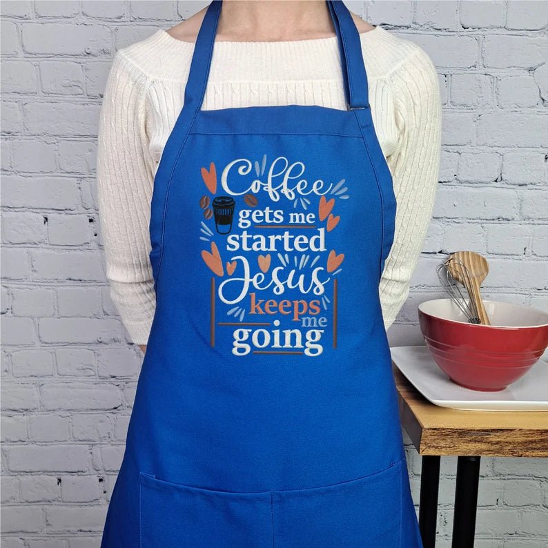 {{product_title}} – {{color}} embroidered kitchen apron