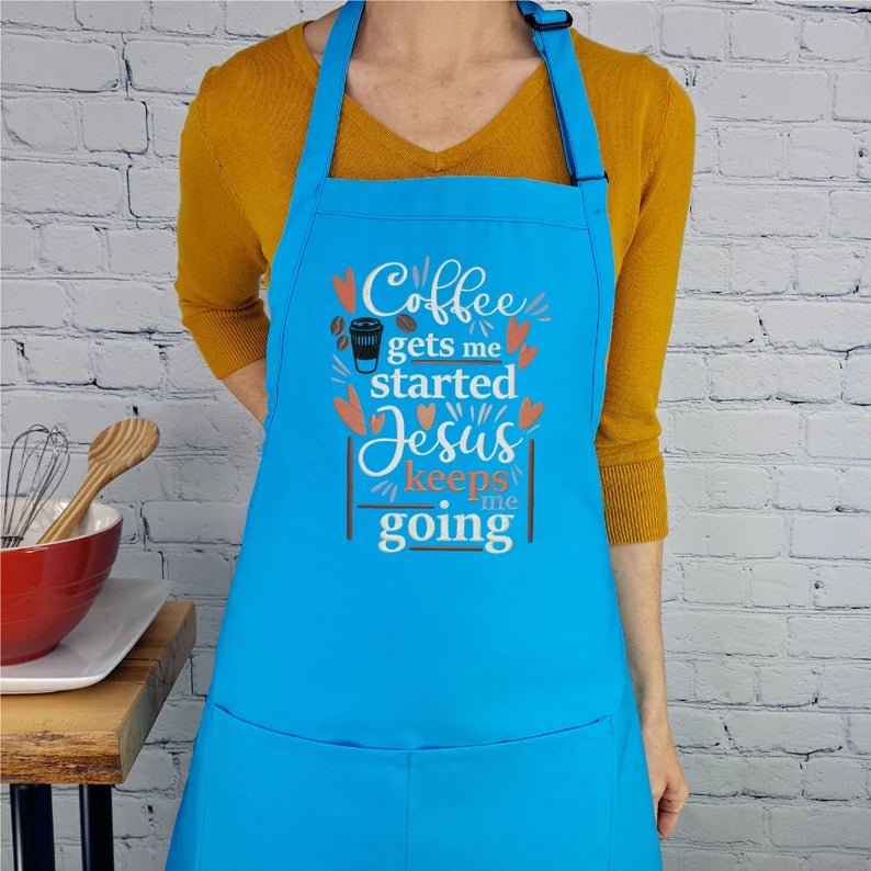 {{product_title}} – {{color}} embroidered kitchen apron