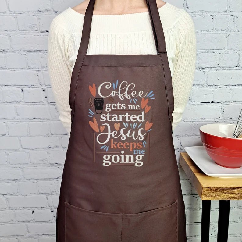 {{product_title}} – {{color}} embroidered kitchen apron
