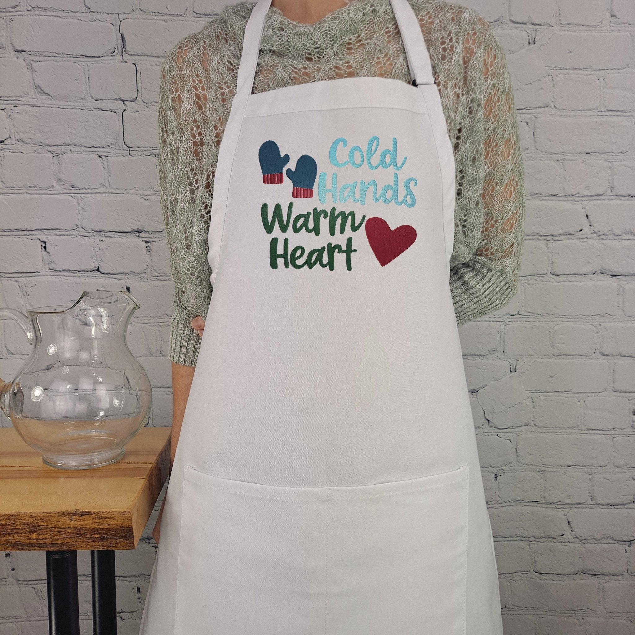 {{product_title}} – {{color}} embroidered kitchen apron