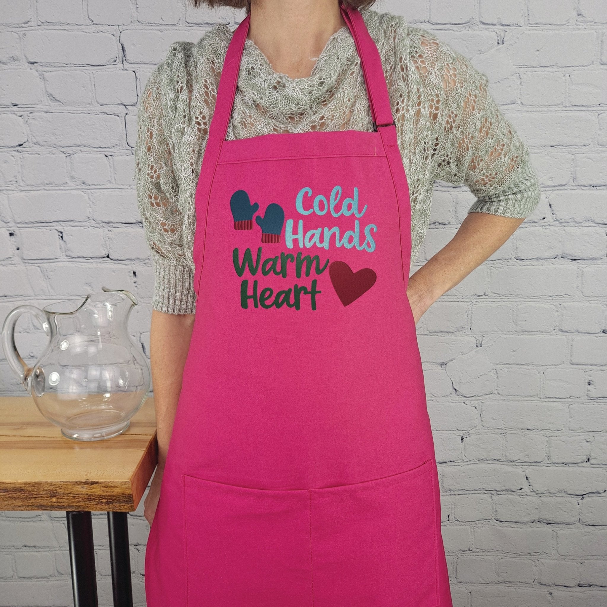 {{product_title}} – {{color}} embroidered kitchen apron