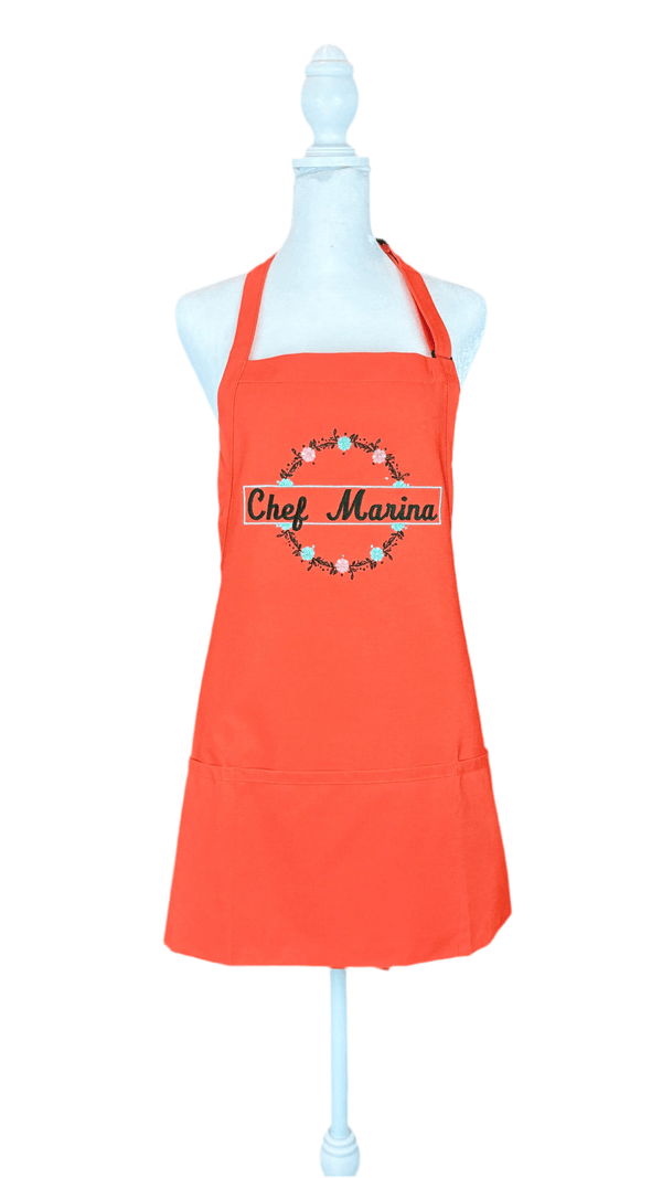 {{product_title}} – {{color}} embroidered kitchen apron