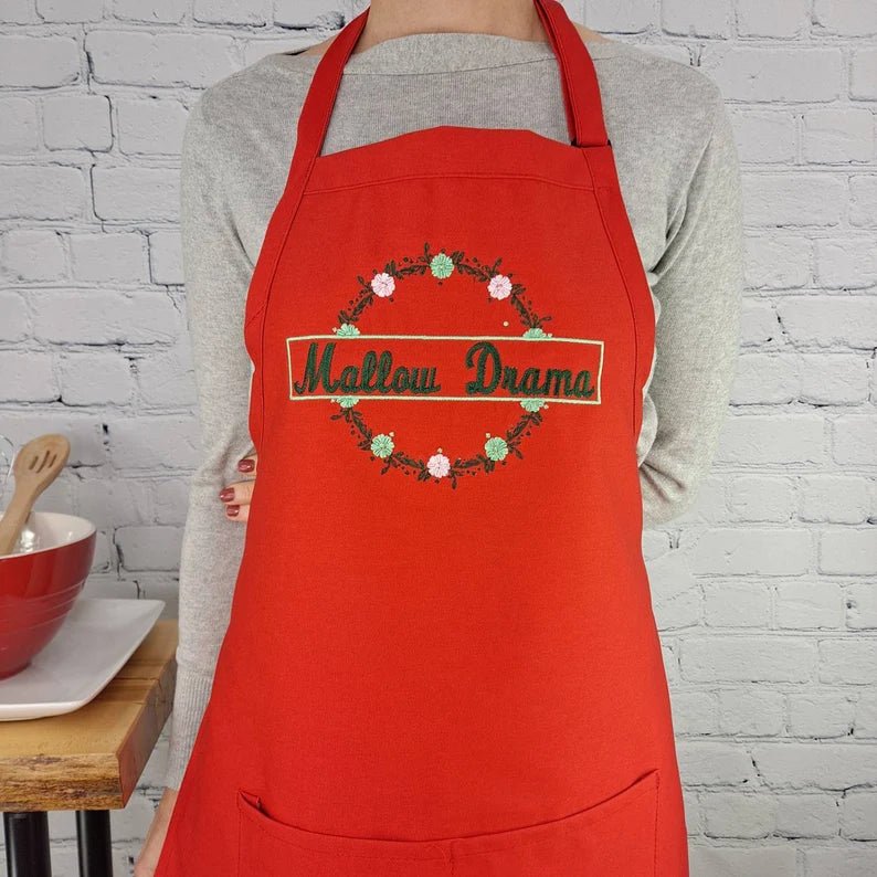 {{product_title}} – {{color}} embroidered kitchen apron