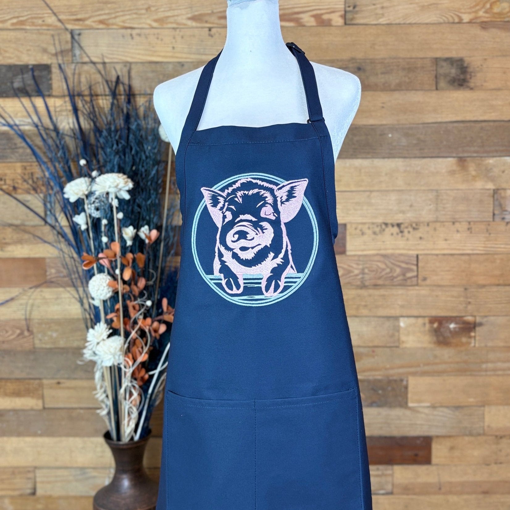 {{product_title}} – {{color}} embroidered kitchen apron