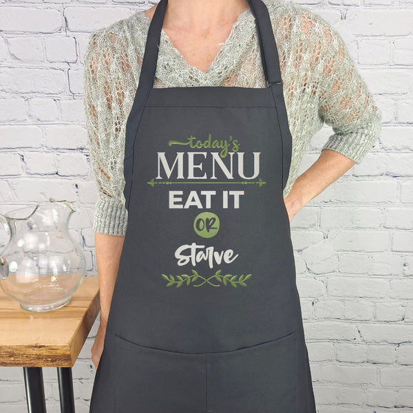 {{product_title}} – {{color}} embroidered kitchen apron