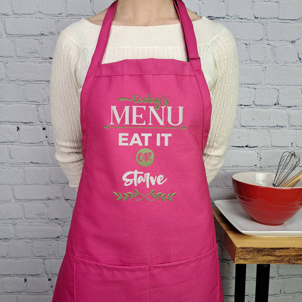 {{product_title}} – {{color}} embroidered kitchen apron