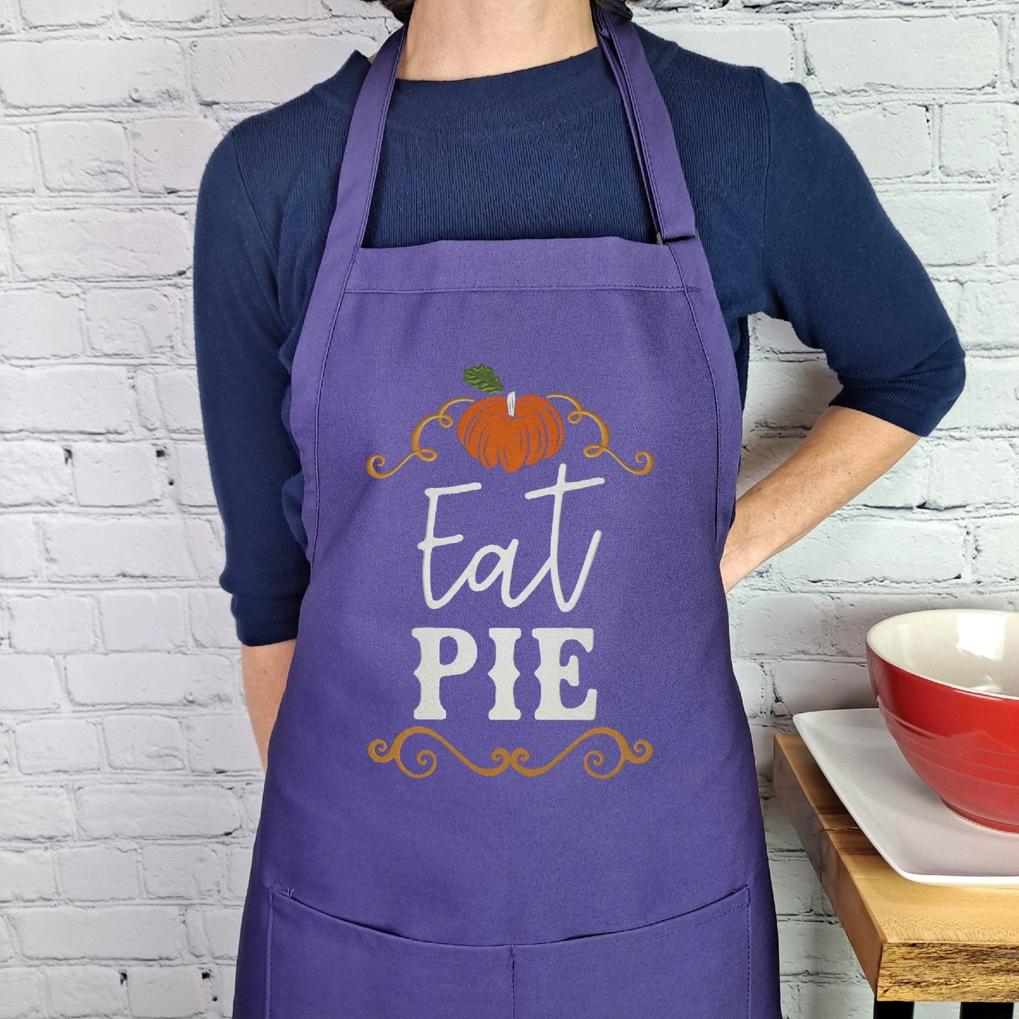{{product_title}} – {{color}} embroidered kitchen apron