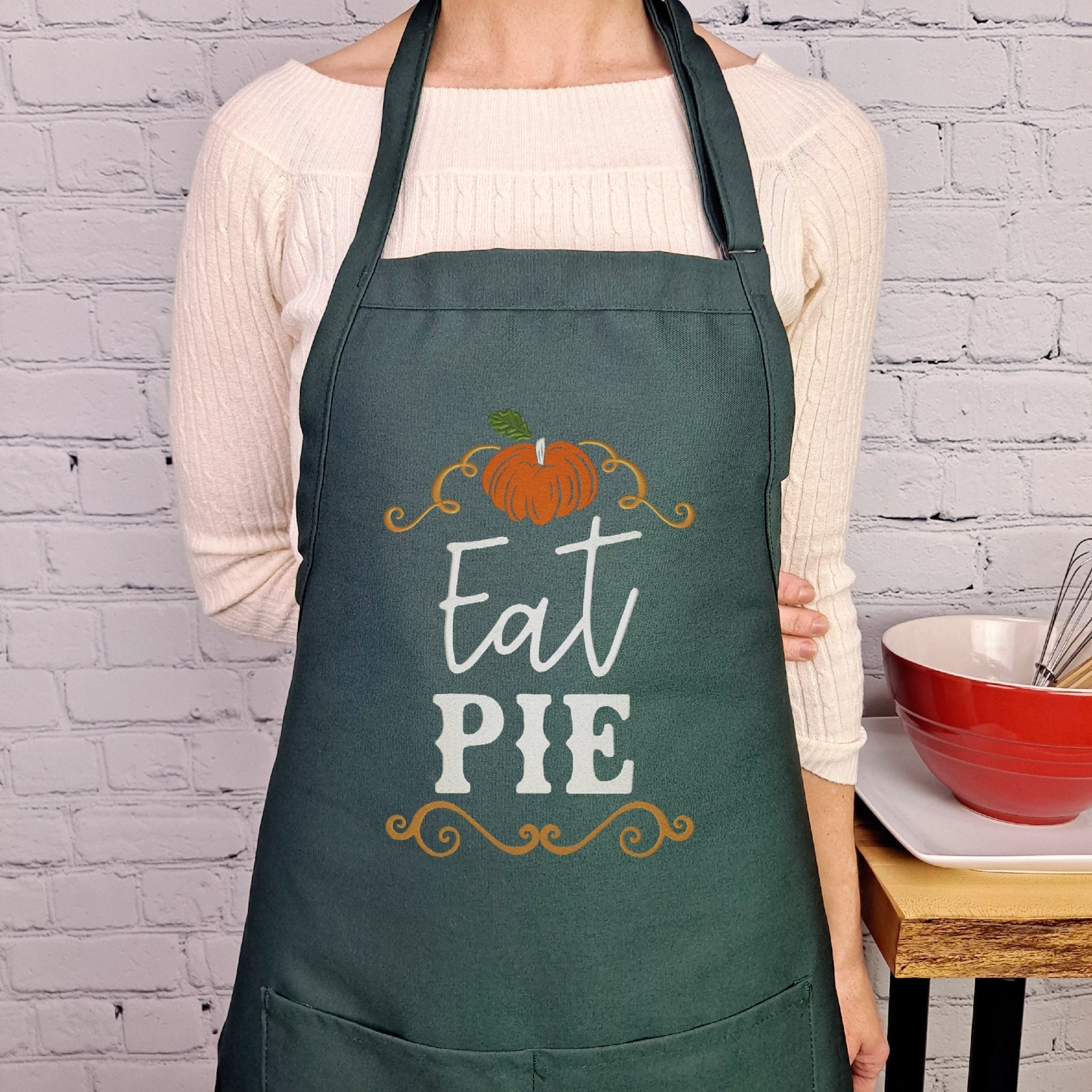 {{product_title}} – {{color}} embroidered kitchen apron