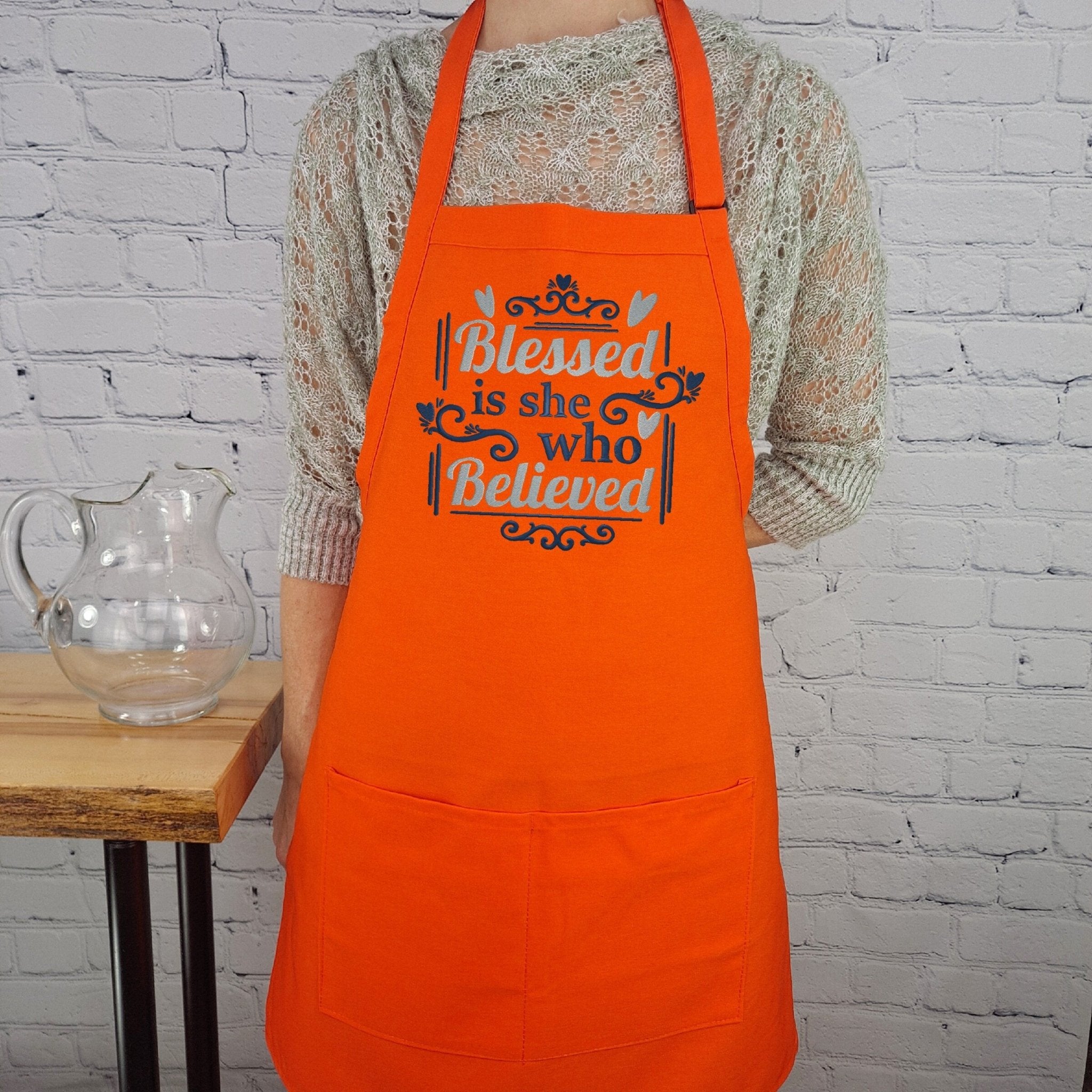 {{product_title}} – {{color}} embroidered kitchen apron