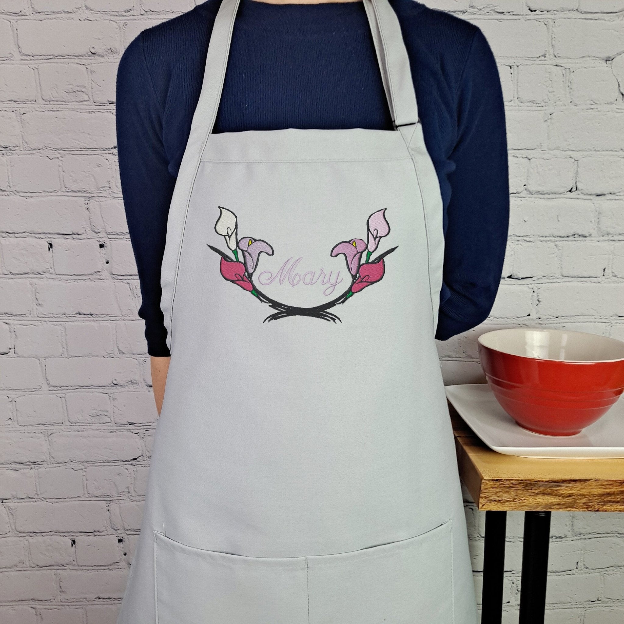 {{product_title}} – {{color}} embroidered kitchen apron