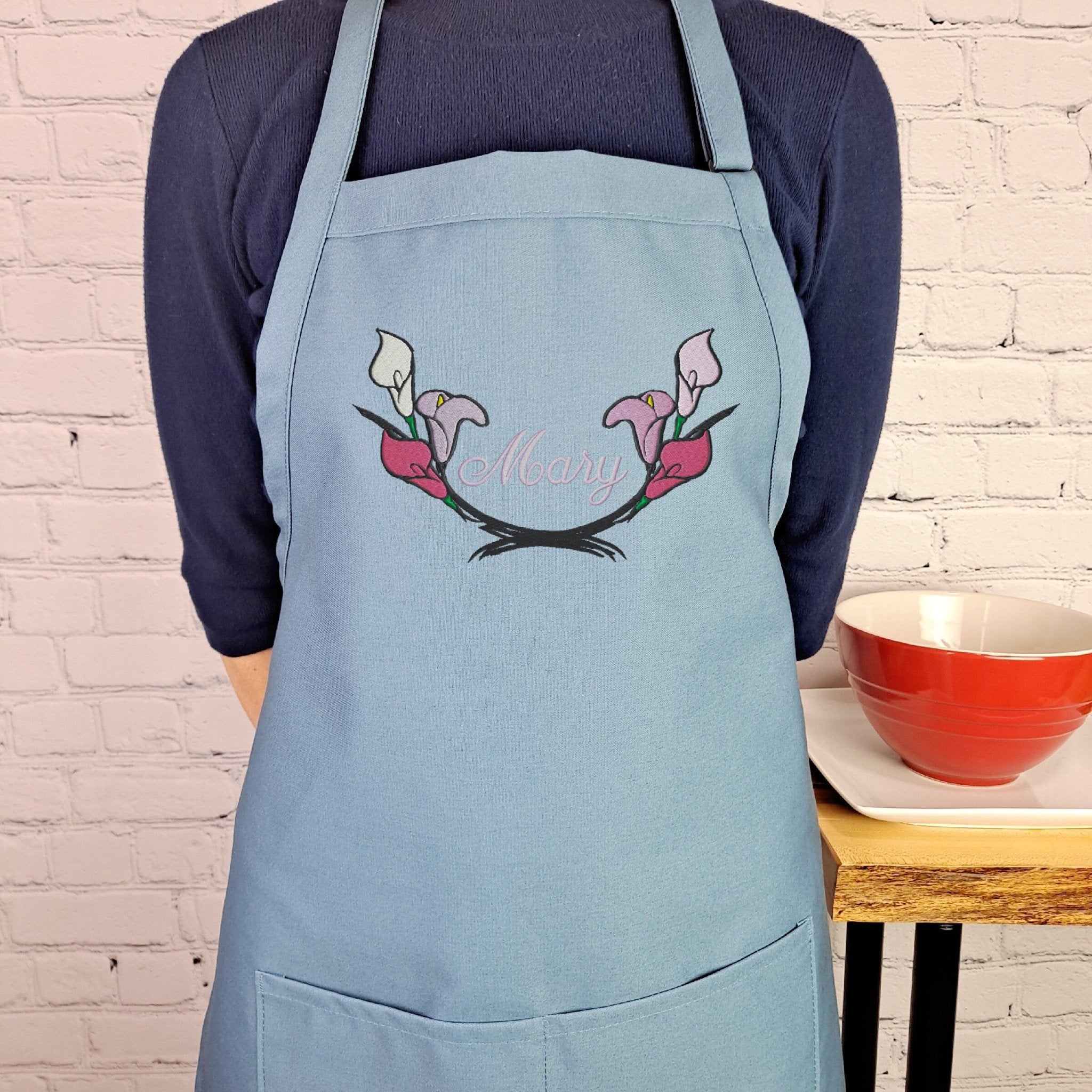{{product_title}} – {{color}} embroidered kitchen apron