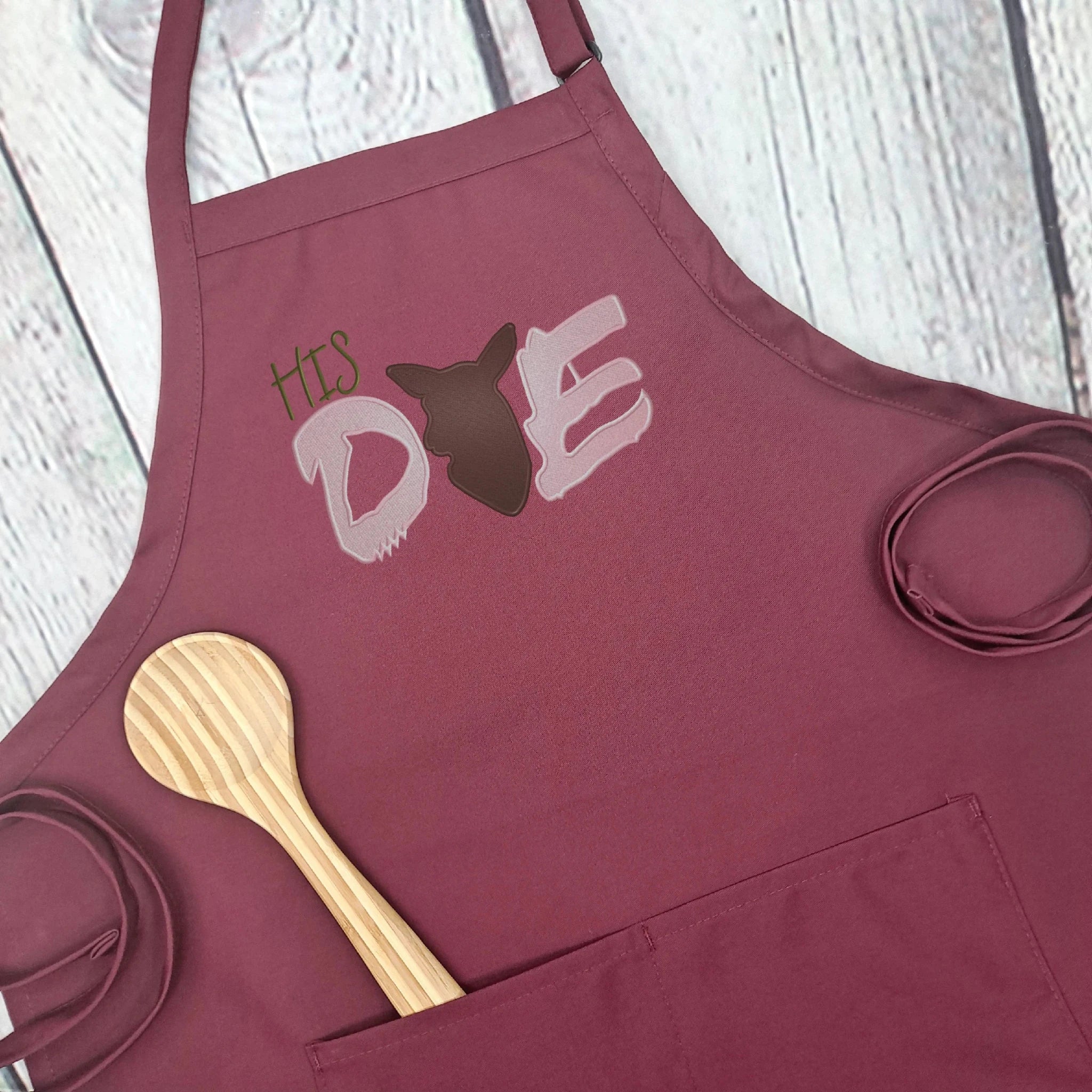 {{product_title}} – {{color}} embroidered kitchen apron
