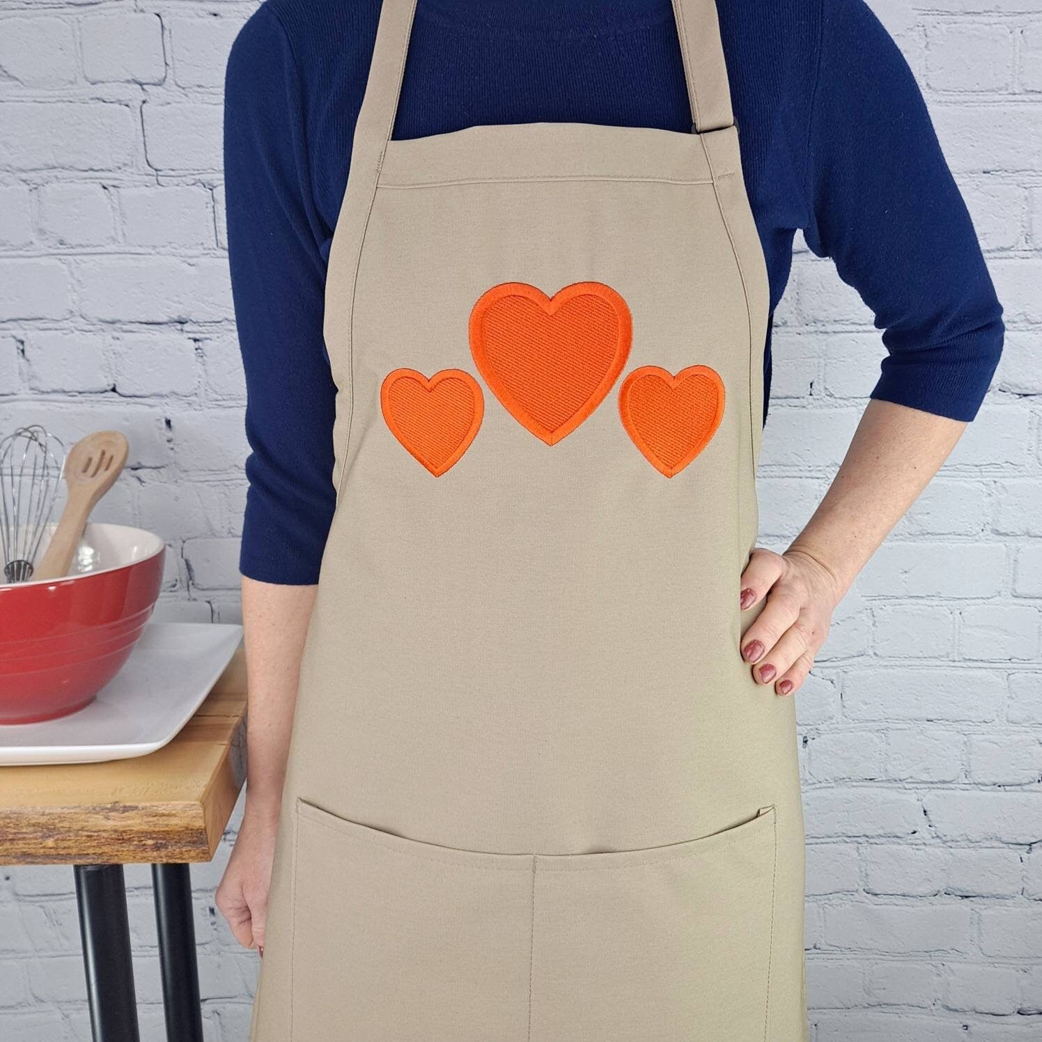 {{product_title}} – {{color}} embroidered kitchen apron