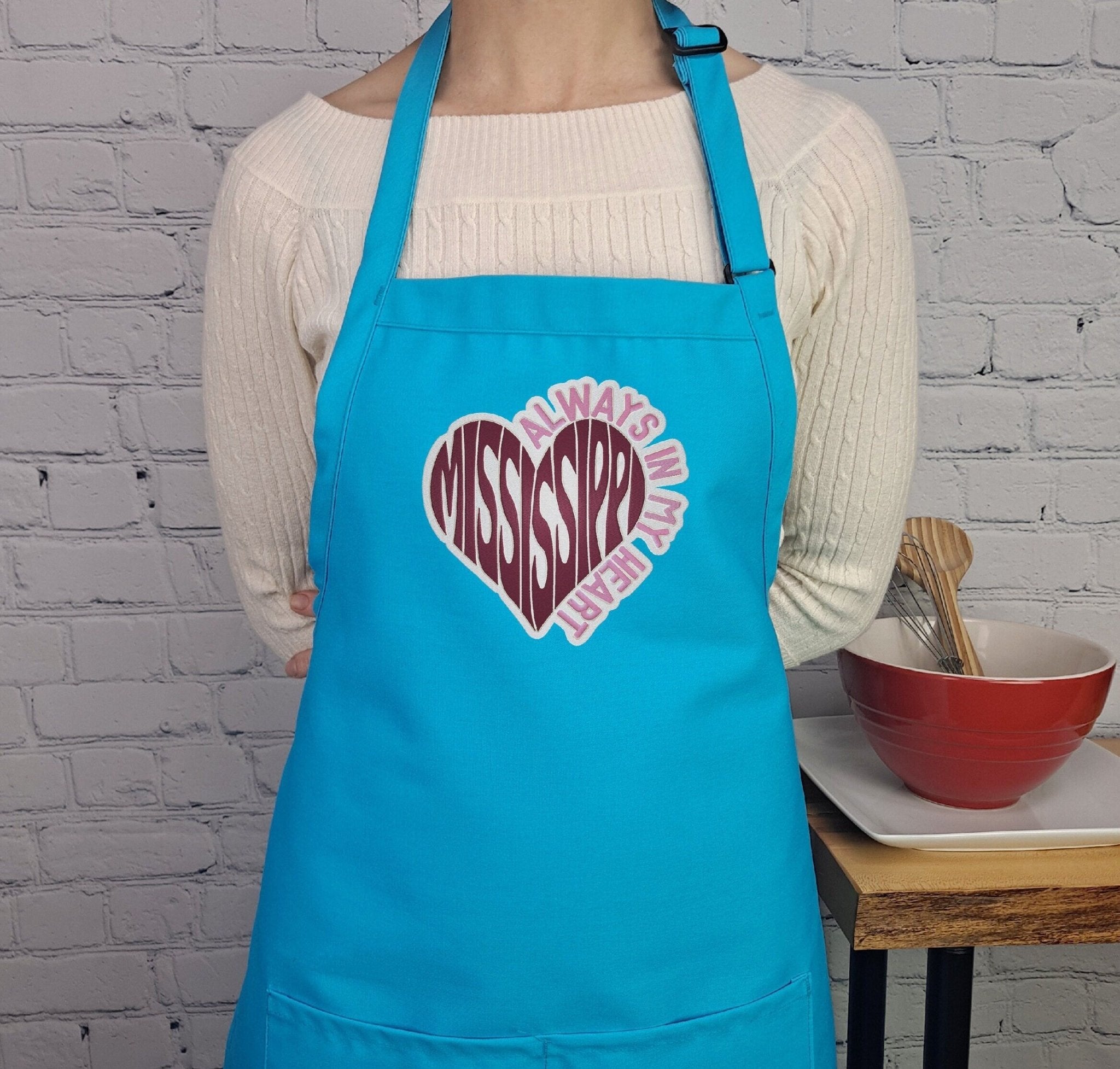 {{product_title}} – {{color}} embroidered kitchen apron